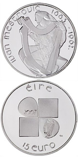 15 euro Ivan Meštrović's design - 2007 - Series: Irish others commmorative coins - Ireland