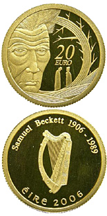 20 euro Samuel Beckett Birth 100th Anniversary - 2006 - Series: Gold 20 euro coins - Ireland