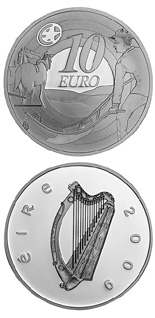 10 euro 80th Anniversary of Ploughman´s Banknotes Launch - 2009 - Series: Silver 10 euro coins - Ireland