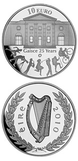 10 euro 25th anniversary of Gaisce/The President's Award - 2010 - Series: Silver 10 euro coins - Ireland