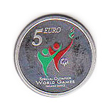 Image of 5 euro coin - Special Olympics World Summer Games | Ireland 2003