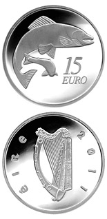 15 euro coin The Salmon | Ireland 2011