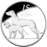 15 euro The Hound - 2012 - Series: Animals of Irish Coinage - Ireland
