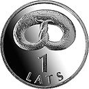 1 lats coin Pretzel | Latvia 2005