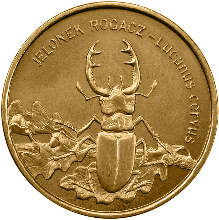 2 zloty Lucanus cervus - 1997 - Series: Animals of the World  - Poland