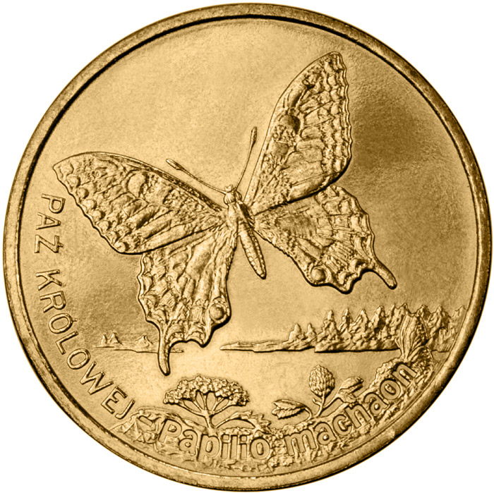 2 zloty Swallowtail - 2001 - Series: Animals of the World  - Poland