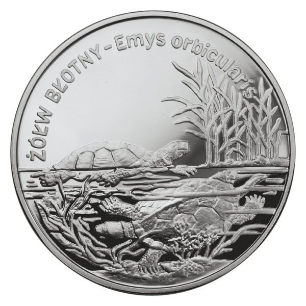 20 zloty Emys orbicularis - 2002 - Series: Animals of the World  - Poland