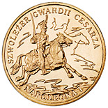 Image of 2 zloty coin - Chevau-Légers of the Imperial Guard of Napoleon I | Poland 2010.  The Nordic gold (CuZnAl) coin is of UNC quality.