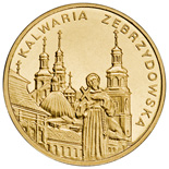 Image of 2 zloty coin - Kalwaria | Poland 2010.  The Nordic gold (CuZnAl) coin is of UNC quality.