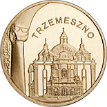 Image of 2 zloty coin - Trzemeszno | Poland 2010.  The Nordic gold (CuZnAl) coin is of UNC quality.