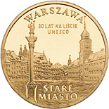 Image of 2 zloty coin - Stare Miasto w Warszawie | Poland 2010.  The Nordic gold (CuZnAl) coin is of UNC quality.