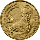 Image of 2 zloty coin - Bronisław Malinowski (1884-1942) | Poland 2002.  The Nordic gold (CuZnAl) coin is of UNC quality.