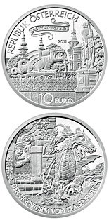 10 euro coin The Lindwurm in Klagenfutrt | Austria 2011