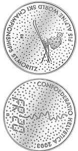 20 franc coin The Alpine World Ski Championships | Switzerland 2003