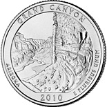 25 cents coin Grand Canyon National Park, AZ  | USA 2010