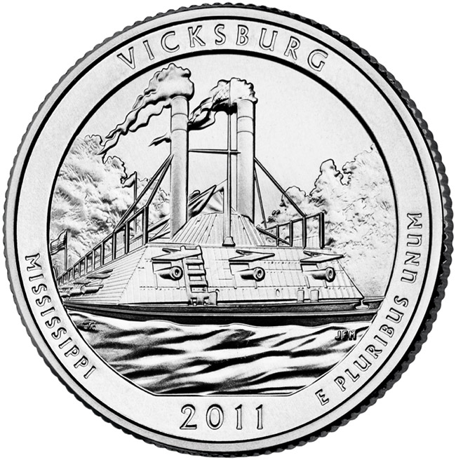 25 cents Vicksburg National Military Park, MS  - 2011 - Series: America the Beautiful Quarters - USA