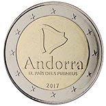 2 euro coin Andorra - The Land in the Pyrenees | Andorra 2017
