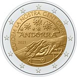 2 euro coin The old population  | Andorra 2021