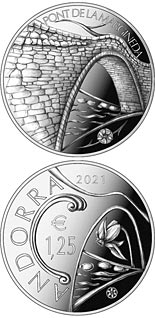 1.25 euro coin Margineda Bridge | Andorra 2021