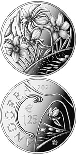 1.25 euro coin Poet’s narcissus | Andorra 2021