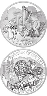 10 euro coin Tyrol | Austria 2014
