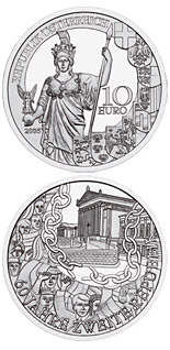 10 euro coin 60 Years Second Republic | Austria 2005