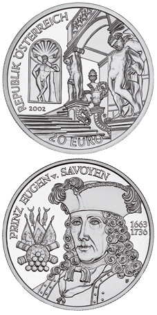 Image of 20 euro coin - Baroque | Austria 2002