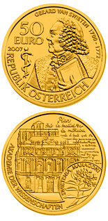 50 euro coin Gerard van Swieten | Austria 2007