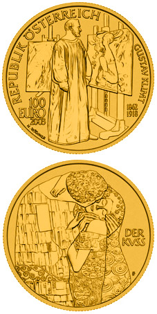 Image of 100 euro coin - Painting | Austria 2003