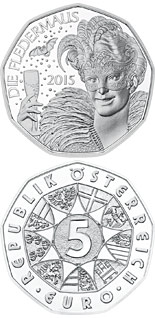 5 euro coin Die Fledermaus | Austria 2015