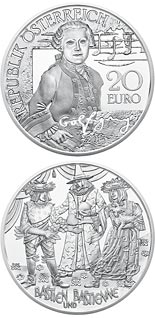 20 euro coin Mozart - The Wunderkind | Austria 2015