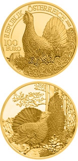100 euro coin The Capercaillie | Austria 2015