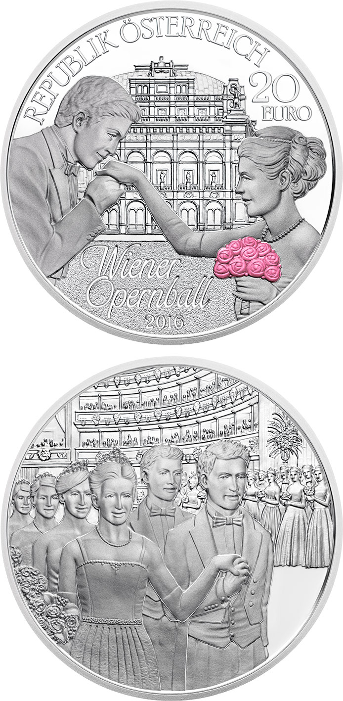 Image of 20 euro coin - Vienna Opera Ball | Austria 2016