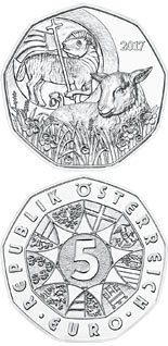 5 euro coin Easter coin 2017 | Austria 2017