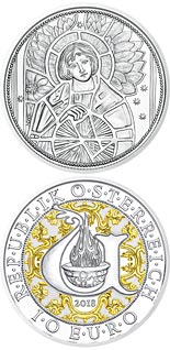 10 euro coin Uriel - The Illuminating Angel | Austria 2018