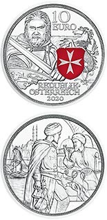 2020 10 Euro Austria Knights Tales Silver Proof Coin Fortitude Hospitallers