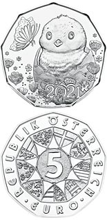 5 euro coin Easter Coin 2021 | Austria 2021