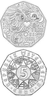 5 euro coin New Year Coin 2022 | Austria 2022