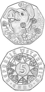 5 euro coin New Year Coin 2023 | Austria 2022