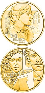 50 euro coin Tina Blau – Painter | Austria 2024