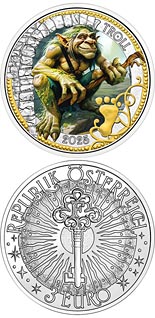 3 euro coin The Troll | Austria 2025