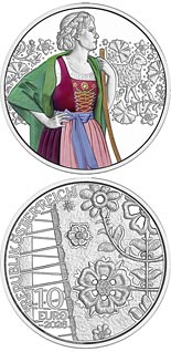 10 euro coin Aufjuchazn – Loden | Austria 2026