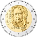 2 euro coin Ludwig van Beethoven | Austria 2027