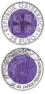 25 euro coin 50 Years Television | Austria 2005