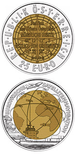 25 euro coin European Satellite Navigation | Austria 2006