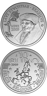 10 euro coin Erasmus of Rotterdam | Belgium 2009