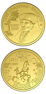 50 euro coin Erasmus of Rotterdam | Belgium 2009