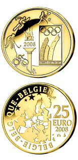 25 euro coin Beijing Summer Olympics 2008  | Belgium 2008