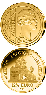 12.5 euro coin Astrid Sofia Lovisa Thyra of Sweden  | Belgium 2014