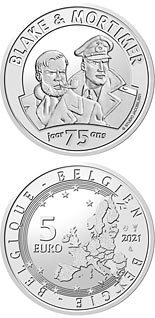 5 euro coin 75 years Blake & Mortimer | Belgium 2021